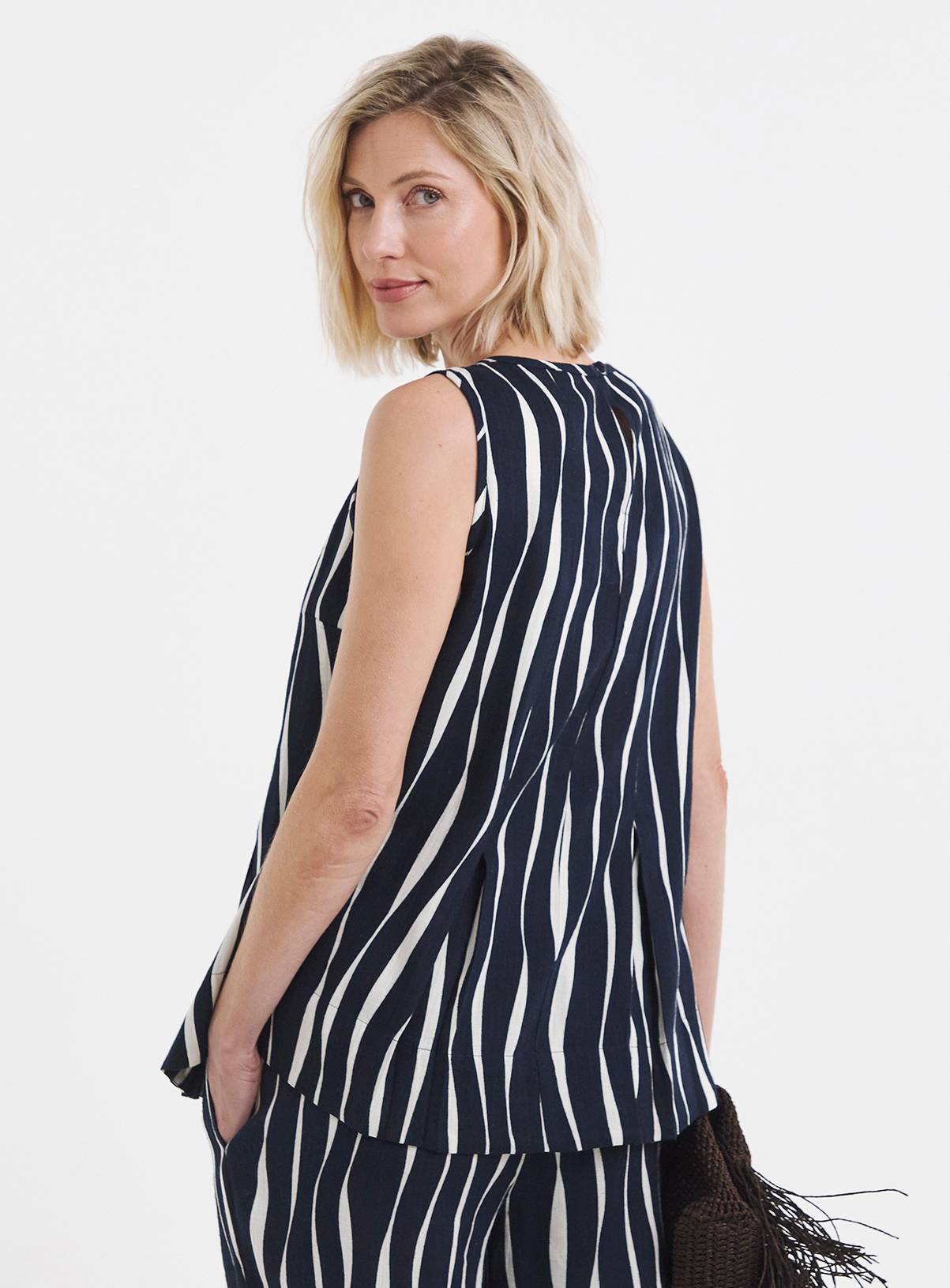 JD WILLIAMS Linen Mix Pleated Shell Top 16 - Image 2